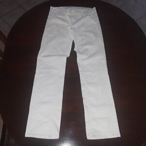 Calvin Klein Women's Straight Leg Jeans in White